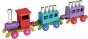 Yair Emanuel Children's Train Hanukkah Menorah - Multicolor