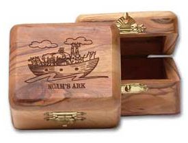 Buy Olive Wood Noah's Ark Box - The Jerusalem Gift Shop
