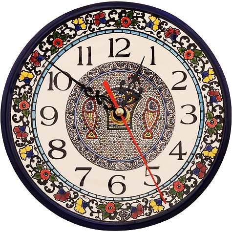 Armenian Ceramic Tabgha Wall Clock