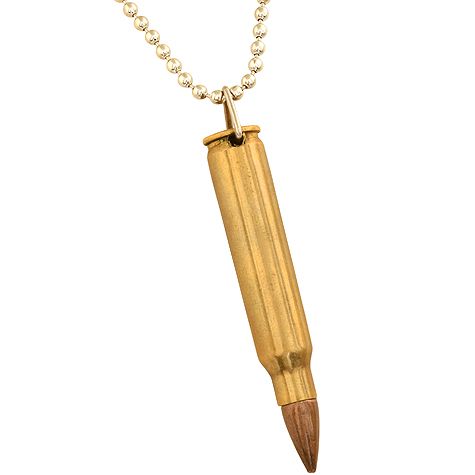 IDF Replica Bullet Necklace