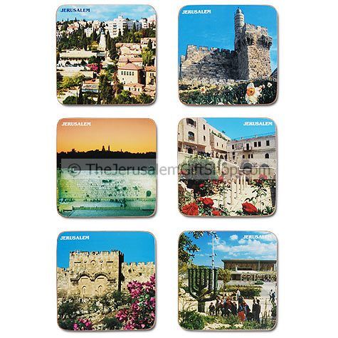 Jerusalem Photo Coasters - Set of Six