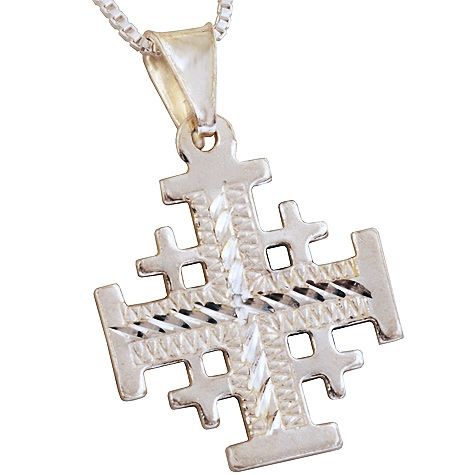 Christian pendant with Etched Pattern