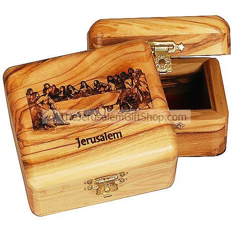 Olive Wood The Last Supper Box