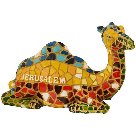 Mosaic Camel Sitting - Jerusalem