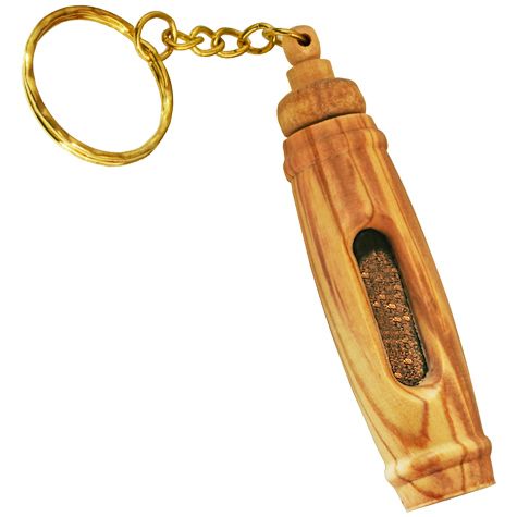 Olive Wood Key chain - Holy Land Soil