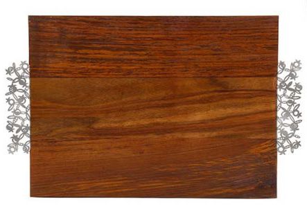 Challah Board - Laser Cut Handles - Pomegranates
