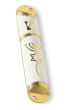 'Grafted In' Messianic Mezuzah - Gold and white