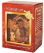 Olive Wood Nativity Scene Ornament from Bethlehem | Star of Bethlehem with Incense - Gift Box