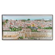 Silver plated picture of Jerusalem Landscape
