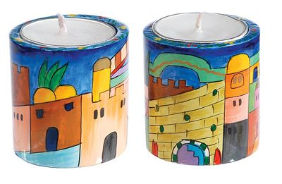 Jerusalem Round Candlesticks - small