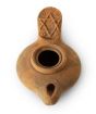 Clay Oil Lamp - Herodian with Star of David