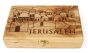 Large Olive Wood Box - Jerusalem - Walls and Gates - Made in Bethlehem