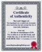 lord supper certificate of authenticety 