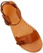 Jesus Sandals - King David - Handmade from Leather in the Holy Land - above