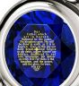 Nano 24k Gold Scripture Inscribed on Swarovski "The Lord's Prayer" KJ Version - Sterling Silver 'Heart' with Diamonds Necklace - Detail