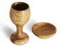 Large Communion Cup and plate from Olive Wood 