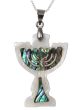 Christian Pendant - Mother of Pearl 'Menorah'