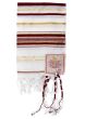 'Grafted In' Messianic Prayer Shawl Tallit - Bordeaux and Gold