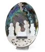 Mother of Pearl Nativity Scene inside an Abalone Shell - Made in Bethlehem