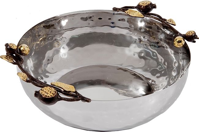 Yair Emanuel | Pomegranate Stainless Steel & Copper Bowl | Large