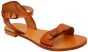 Jesus Sandals - King David - Handmade from Leather in the Holy Land - front side