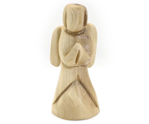Olive Wood Angel Praying - The Jerusalem Gift Shop