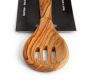 Chefs Olive Wood Large Scanwood Spoon from Bethlehem - (Slotted Spoon 12 Inch)