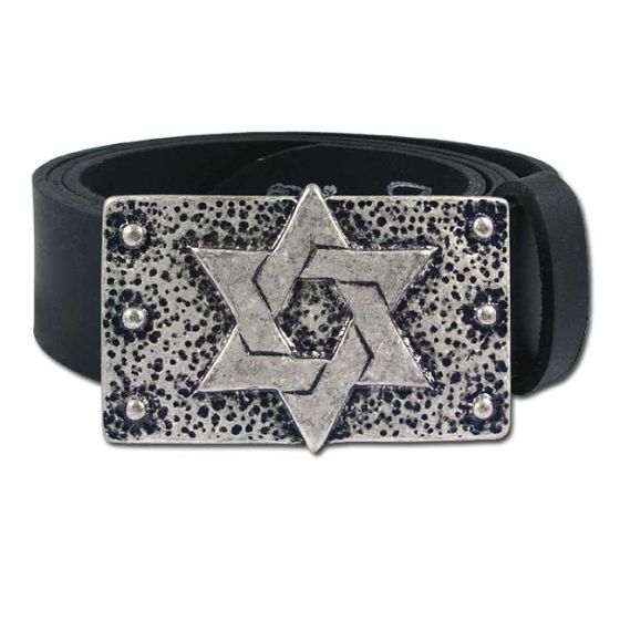 Star of David Hand Made Leather Belt