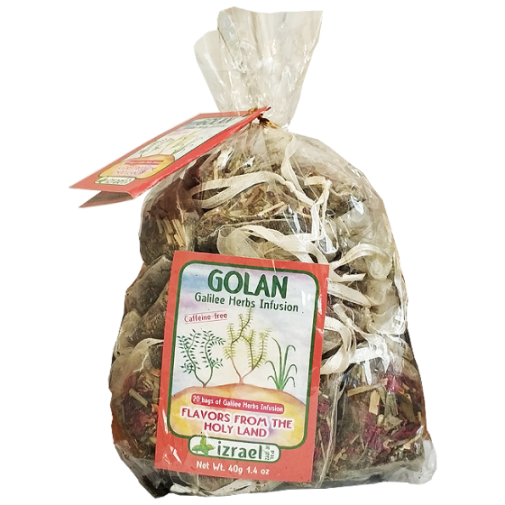 Israel Golan Blend Herbal Infusion Tea, 20 bags