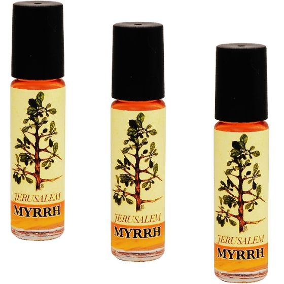 Value Triple Pack - 20ml Roll-On Jerusalem Anointing Oil - Myrrh