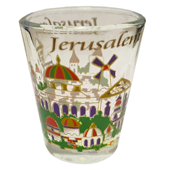 Jerusalem Churches Shot Glass
