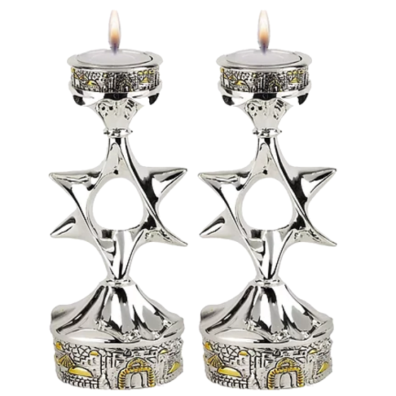 Star of David Candlesticks