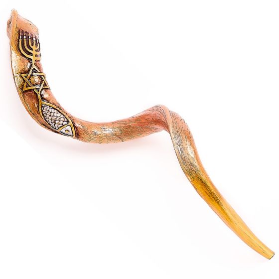 Engraved Yemenite Kudu Shofar - Grafted In