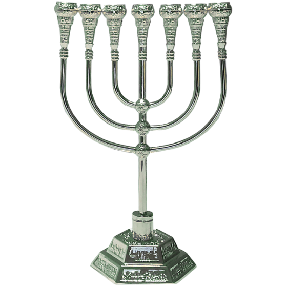Medium Temple Menorah, 3 metal options