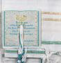 'Grafted In' Messianic Prayer Shawl Tallit - Turquoise and Gold