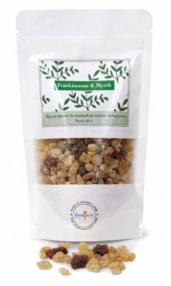 Holy Incense from Jerusalem - Frankincense, and Myrrh in a Gift Pack