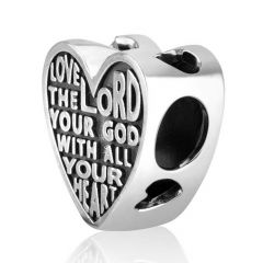 `GraceLet` Bracelet - Love the LORD Deuteronomy Scripture Heart