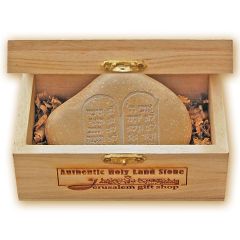Holy Land Stone - Ten Commandments - Hebrew 