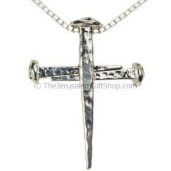 'Cross of Nails' Silver Pendant