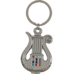 David's Harp with Hoshen Keychain