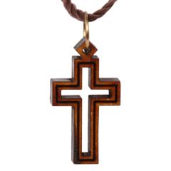 Double Cut-Out Cross Pendant with Necklace
