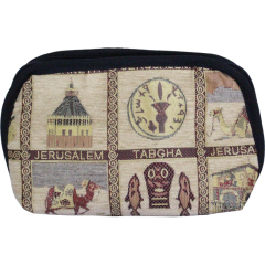Embroidered Holy Sites Travel Bag
