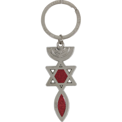 Enameled Metal Grafted In Keychain