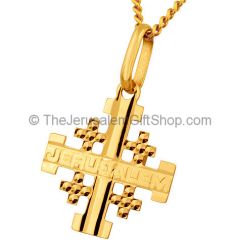 14 Carat Gold Small Classic 'Jerusalem Cross'