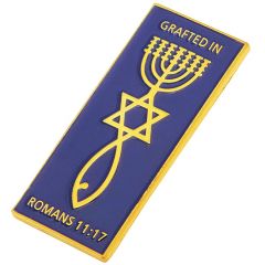 'Grafted In' Messianic Lapel Pin Badge - Romans 11:17