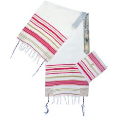 TALLITS FOR SALE- 'Grafted In' Messianic Prayer Shawl Tallit - Ladies Pink