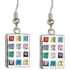 Sterling silver Hoshen - Breastplate earrings