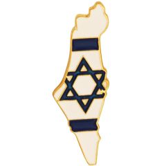 The State of Israel Lapel Pin Badge with Israeli Flag