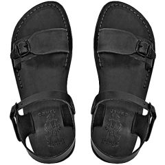 Black leather Biblical Jerusalem Sandals