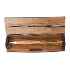 Display Box for Olive Wood Ballpoint Pen from Bethlehem